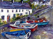 S17COMMENDED 'Moelfre Boats' by Pat Brown