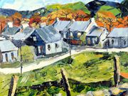 S17RETER COATMAN TROPHY (winner) 'Dolwyddelan Village' by Marilyn Rhind