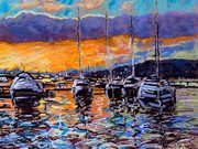 s22SNELSON BRONZE AWARD (Winner) 'Sunset Harbour' by Sue Allen