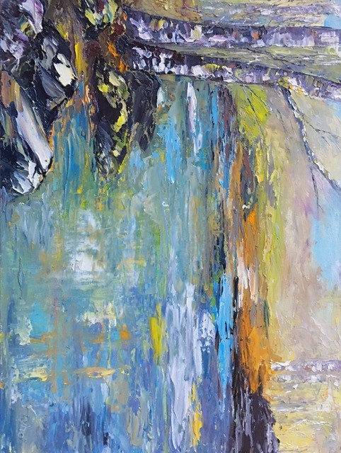 Birch Trees by a pond