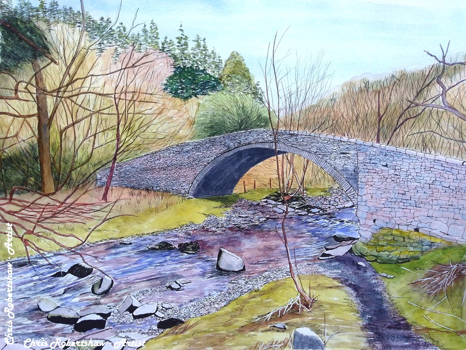 Bridge near the Aber Falls.