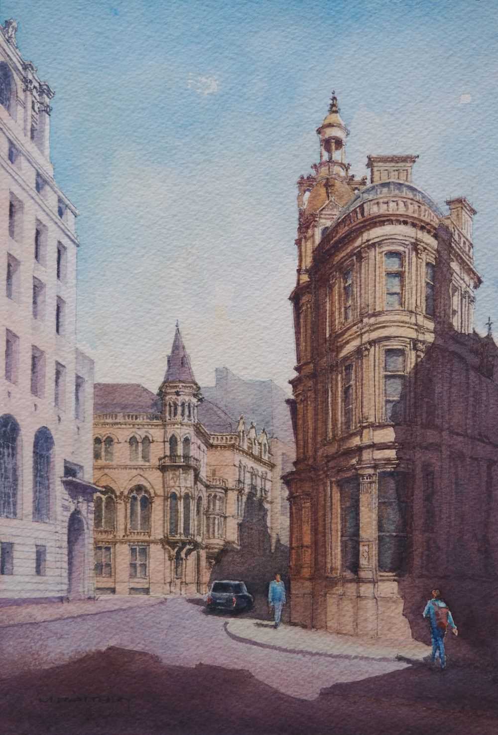 Dwarfed by architecture